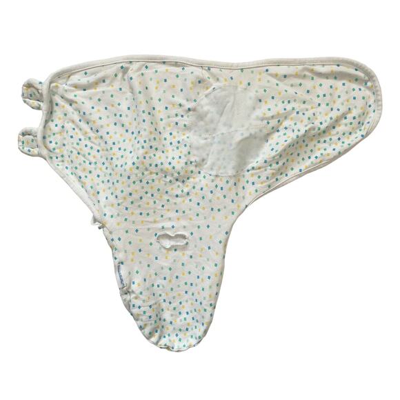 SUMMER Swaddle Me Set of 2 Green Monkeys Dots Small/Medium 0-3 Months Boy Girl - Picture 5 of 6